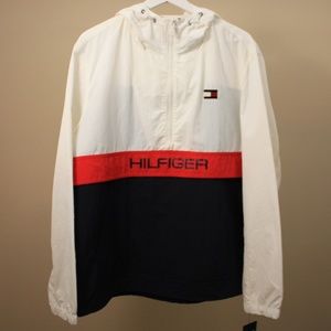 Brand New TOMMY HILFIGER 1/2 Zip Up Windbreaker